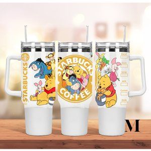 Custom Disney Winnie the Pooh tumbler Brand new 40 oz double wall stainless trav